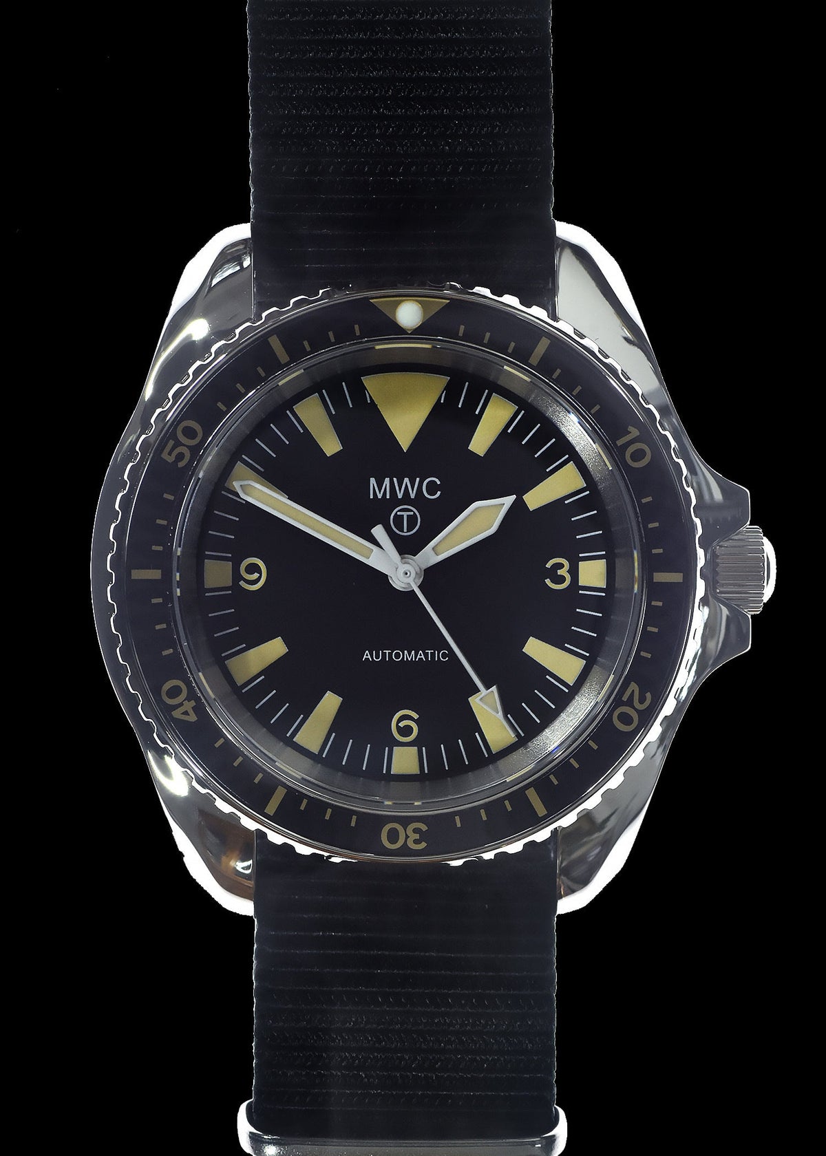 MWC 1970s Pattern Automatic Military Divers Watch with Chromed Case and Sapphire Crystal - Limited Edition of 250 Pieces - Ex Photographic Sample Reduced to Clear