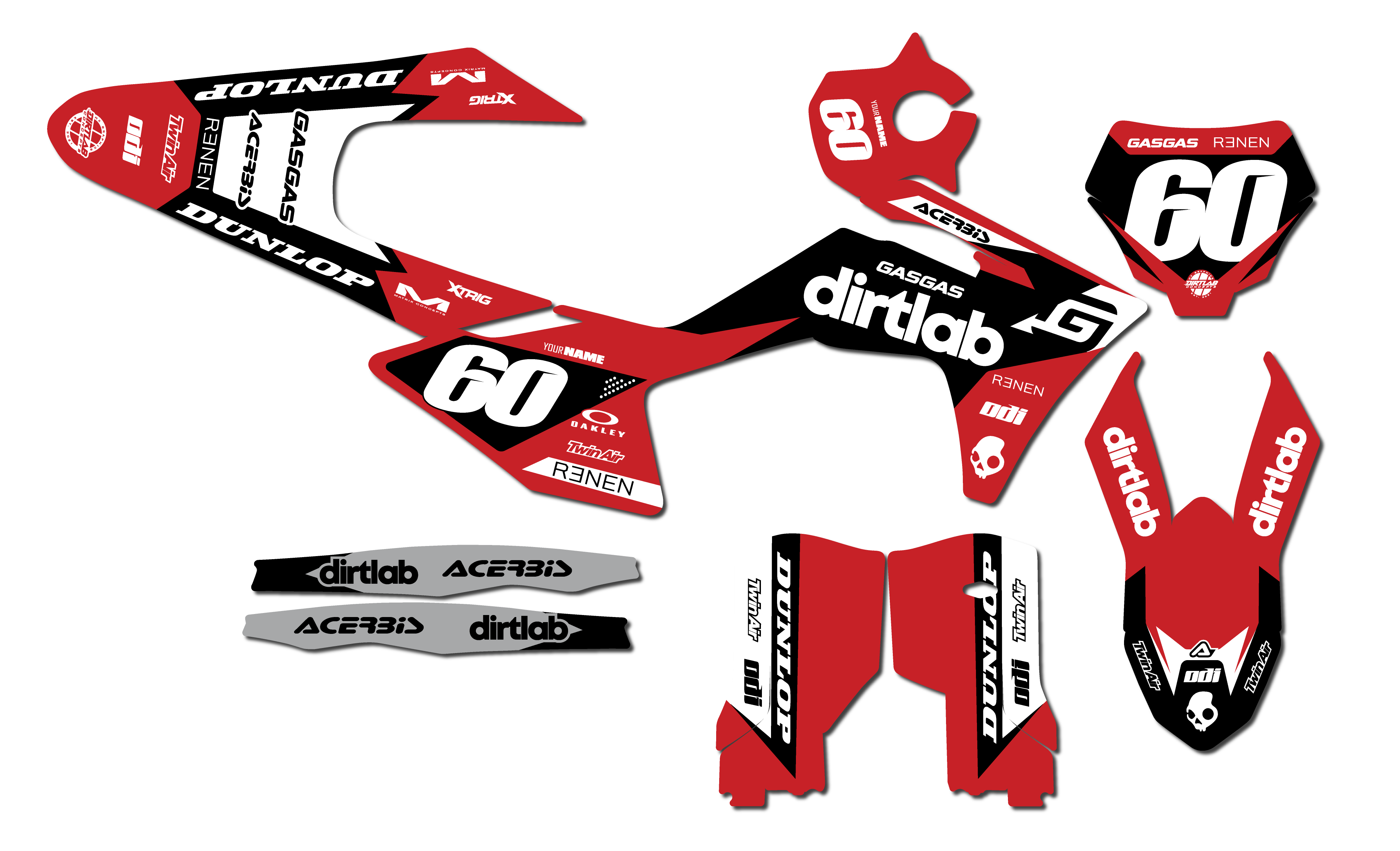 2025 GasGas MC125 Custom Graphics Kit