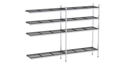 Rayonnage aluminium angle 2444x370 1700 4 niveaux- DISTFORM - EAA00074