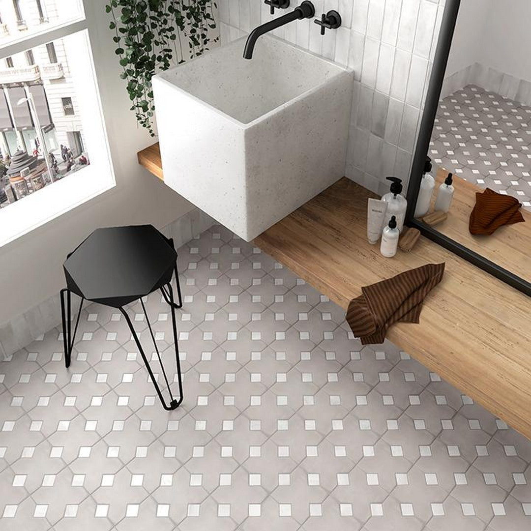 Tesoro-Kasbah-1.25-x-1.25-Pressed-Matte-Porcelain-Taco-Tile-White-A-Taco