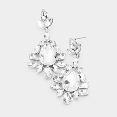 Crystal Dangle Prom Earrings | Pageant Earrings