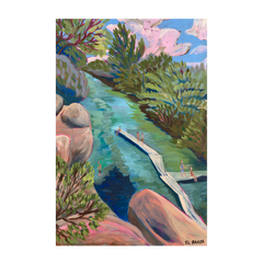 wall-art-print-canvas-poster-framed-Waterfall Slide , By Eleanor Baker-1
