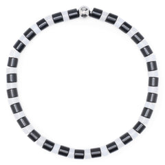 Handgefertigtes Maori Onyx Perlenarmband für Damen und Herren