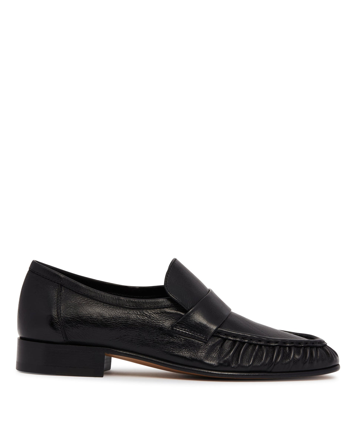 Black Soft Leather Loafers