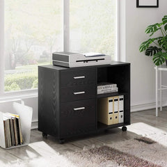 Filing Cabinet : 32'' Wide 3 -Drawer Mobile Lateral File Cabinet