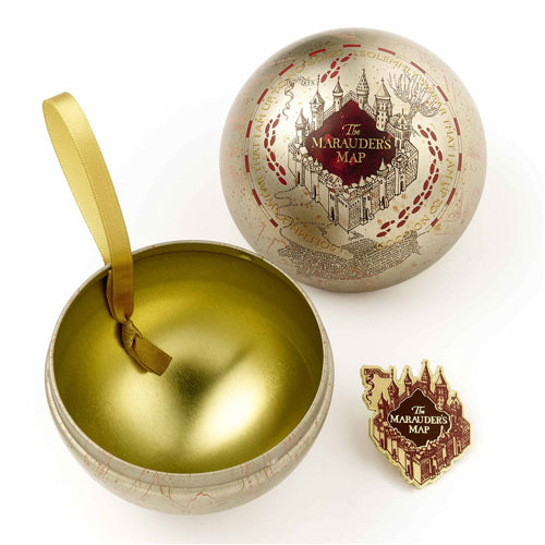 Harry Potter tree ornment with Pin Badge Deck Marauders Map
