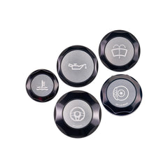IAG Revolve Engine Bay Dress-Up Cap Kit Silver Subaru STI 2015-2021 | IAG-ACC-5404BKSL