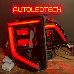2022-2025+ GMC Sierra 1500 RGBW Flow Series LED DRL Headlights - AutoLEDTech.com