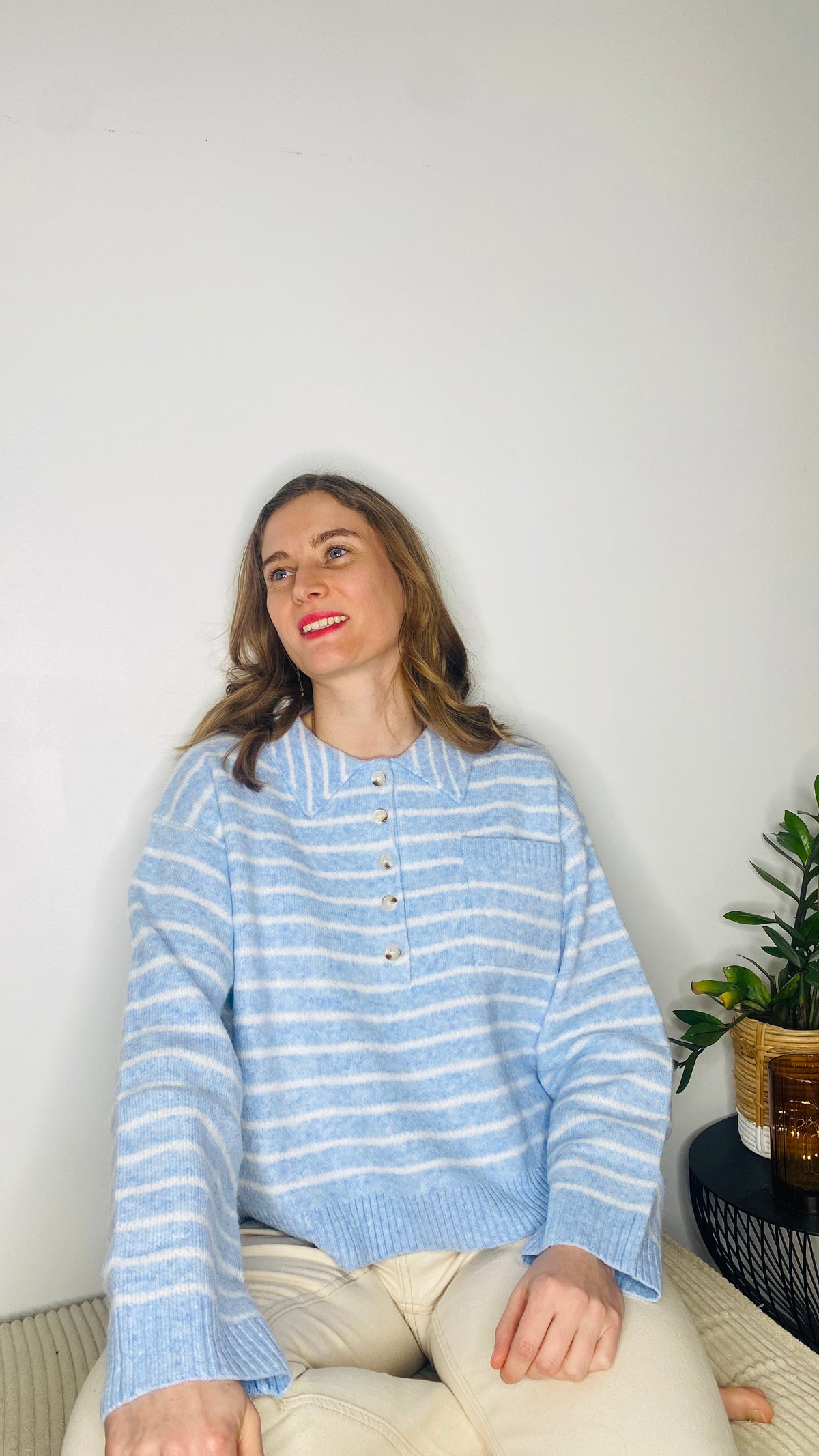 Pull Charlie rayé bleu - Margothe