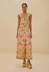 Off-White Palm Dream Lenzing™ Ecovero™ Euroflax™ Jumpsuit