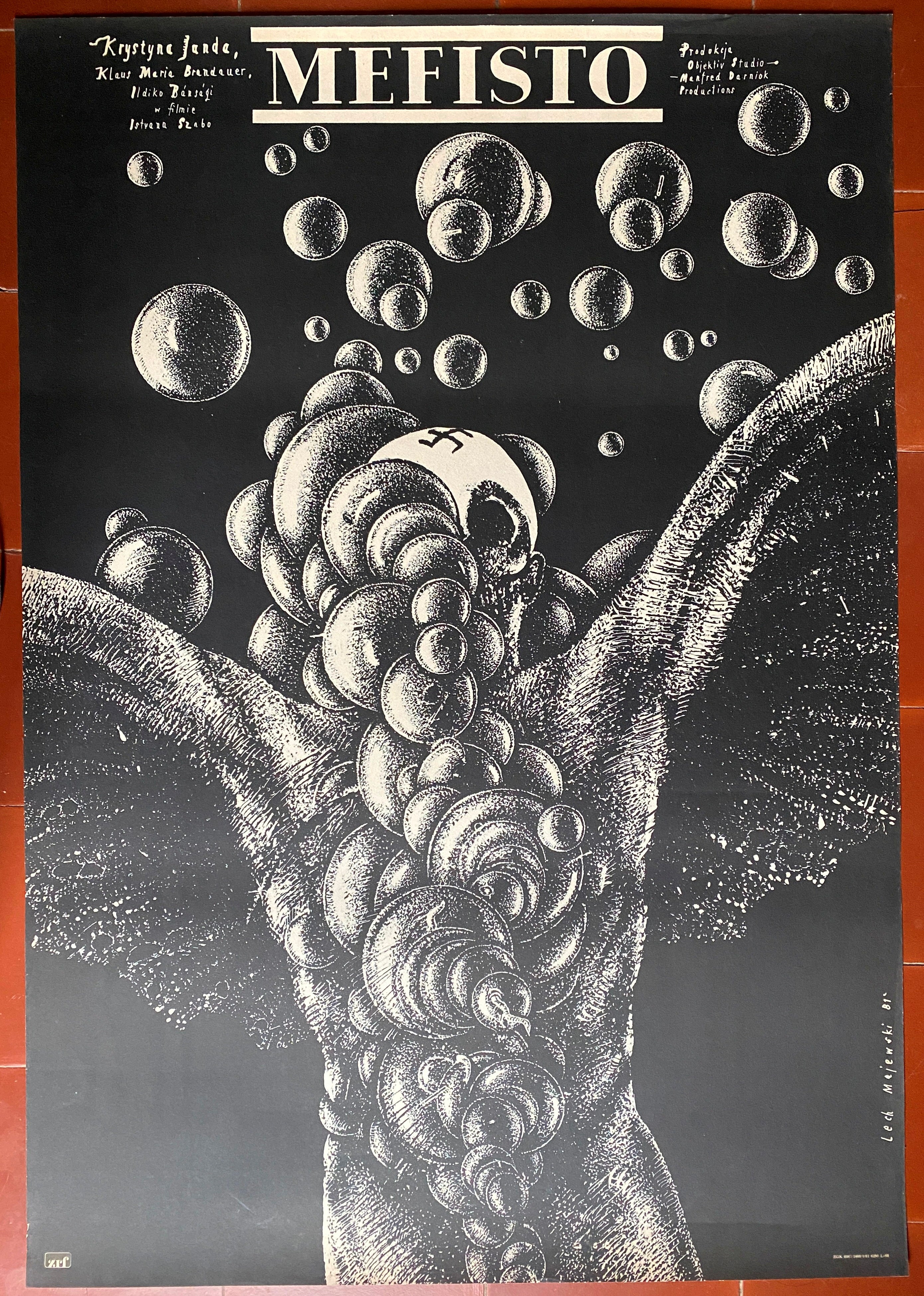 Polish Poster MEPHISTO Istvan Szabo Klaus Maria Brandauer Nazism MAJEWSKI 1981