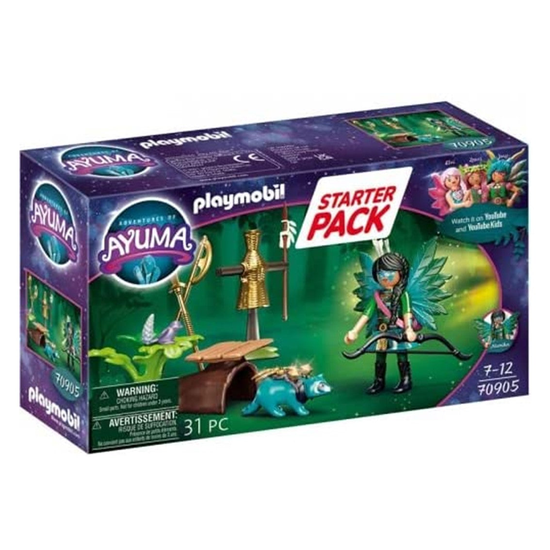 PLAYMOBIL STARTER PACK KNIGHT FAIRY CON MAPACHE