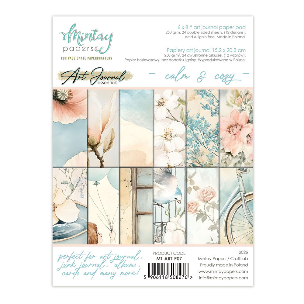 Mintay 6X8 Pad Papier Art Journal, Calm & Cozy