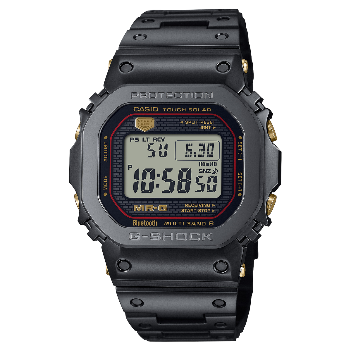 G-Shock MR-G Solar Black Dial Titanium Band Watch MRGB5000B-1D