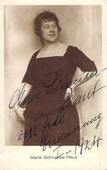 Schneider-Plaut, Maria - Signed Photograph