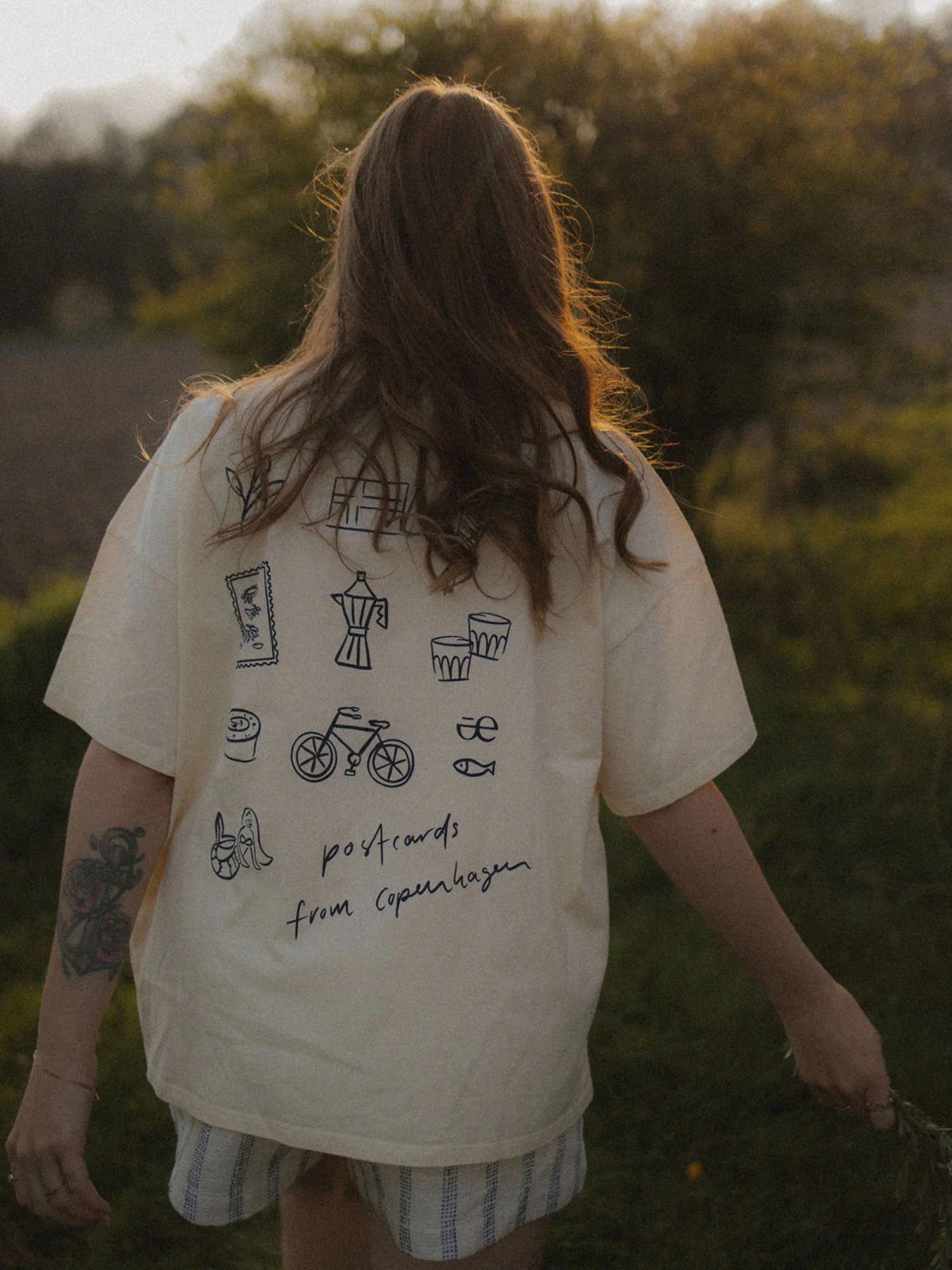 T-Shirt PHILIPPA classic butter yellow print