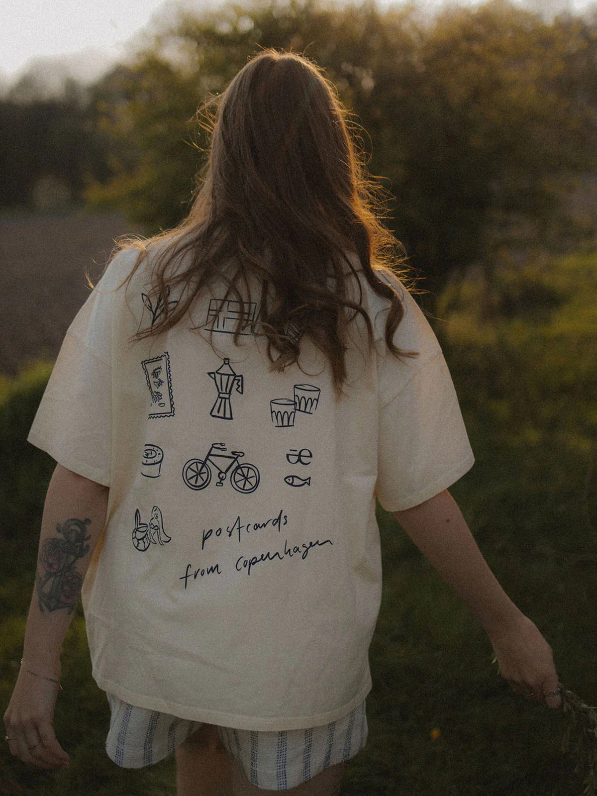 T-Shirt PHILIPPA classic butter yellow print