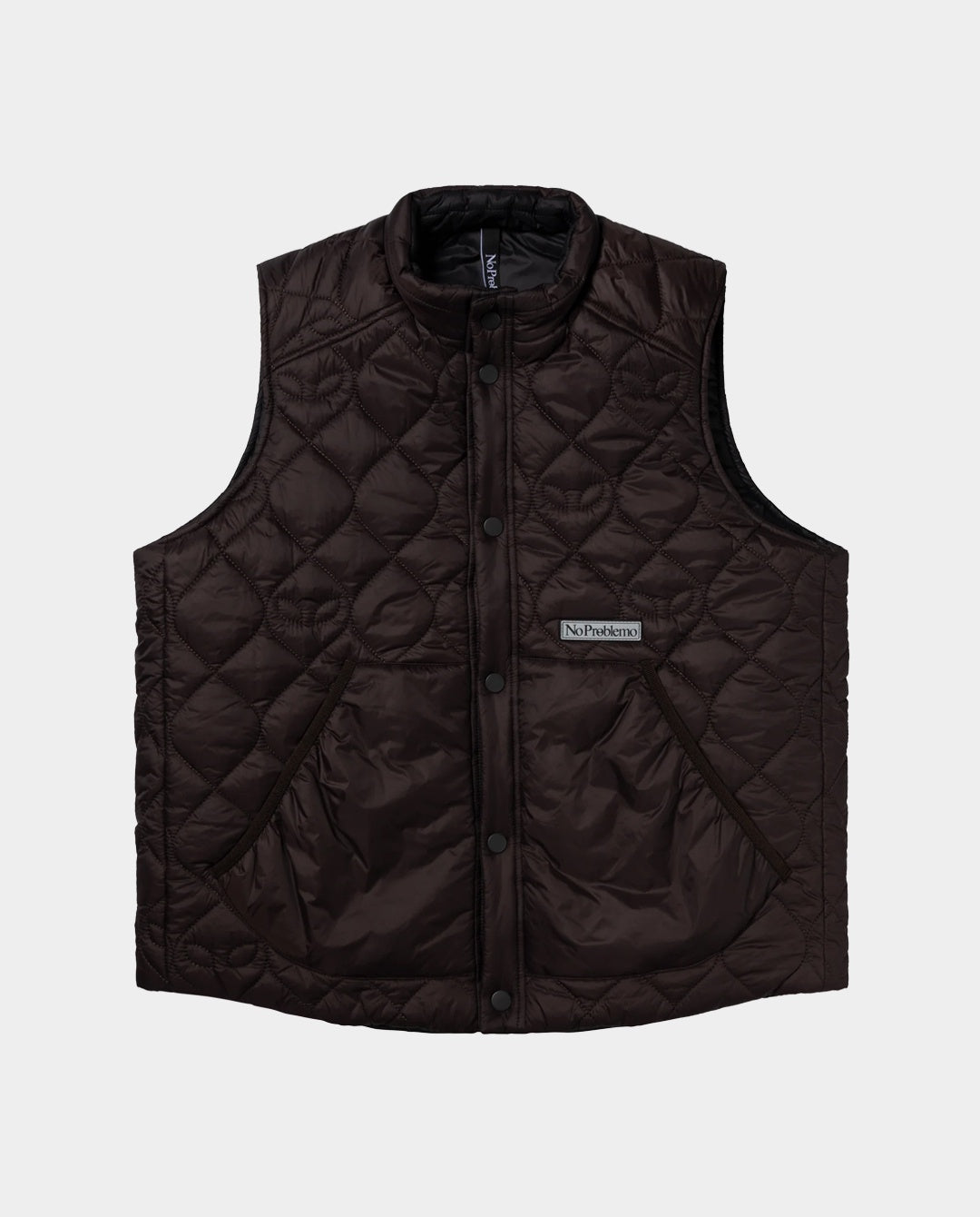 No Problemo - Reversible Alien-O Liner Vest - Brown Jackets No Problemo