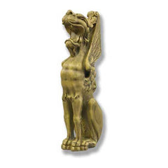 Roaring Griffin Giant 27 Gargoyle Sculpture - XoticBrands Home Decor
