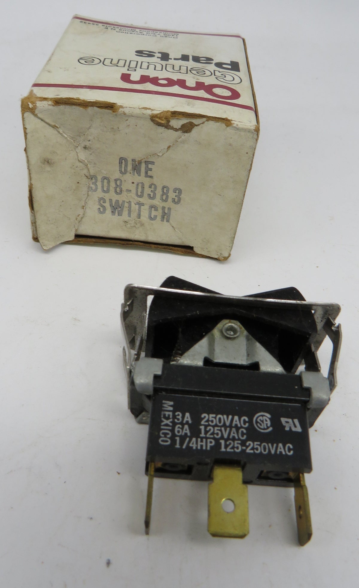 308-0383 Onan 308-0383 Standard Rocker Switch 01/15/2026 THIS PART IS IN STOCK as of 01/15/2026