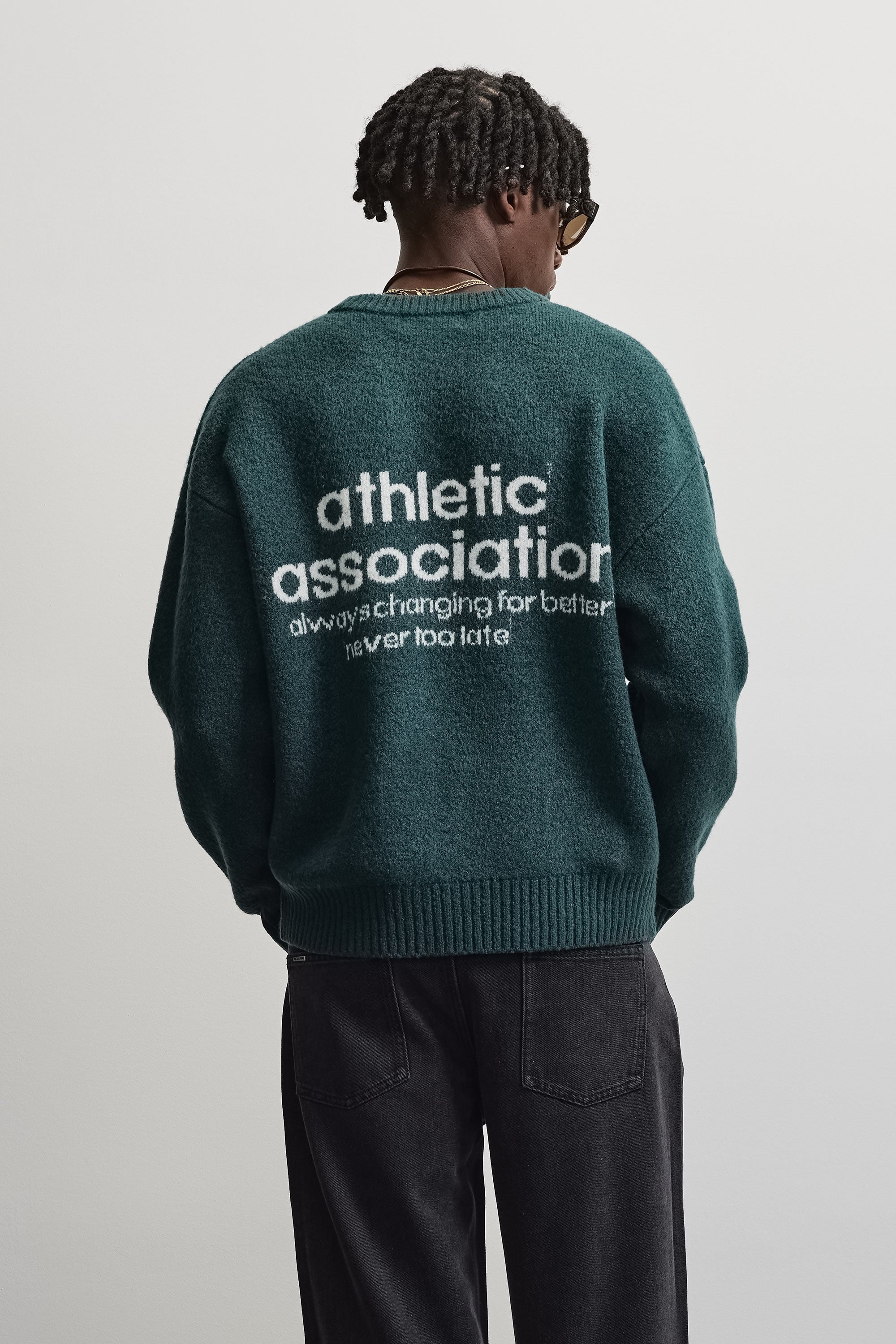 Luka Oversized Knit Sweater Dark Teal
