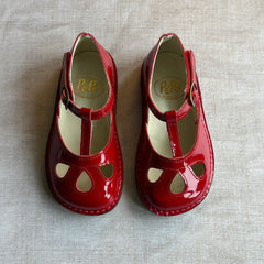 Lucy Cut Out Sandals in Red Patent by PèPè