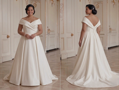 Plus Size Wedding Dress Old Money Elegant Style