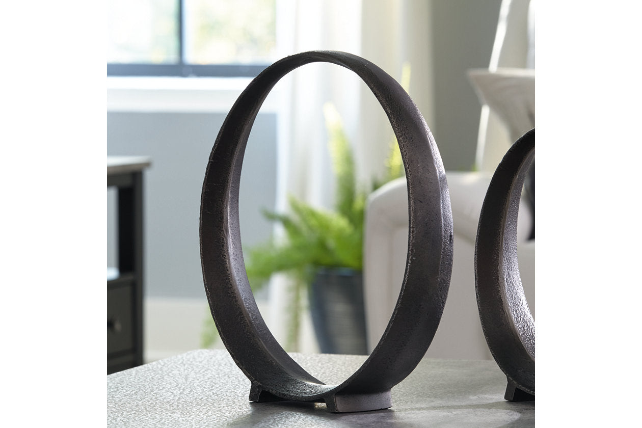 Ryandale Antique Black Sculpture from Ashley - Luna Furniture