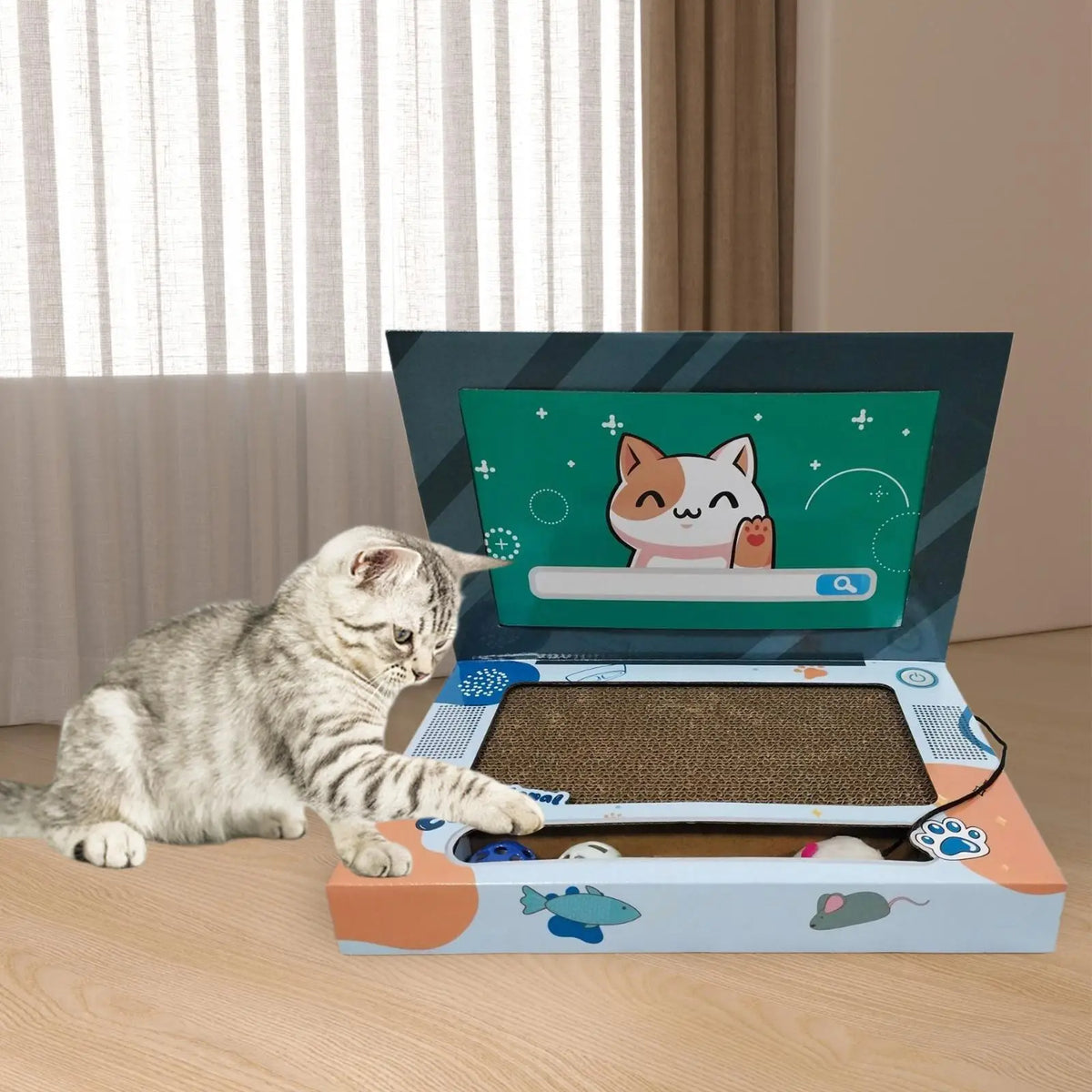 Laptop Shaped Cat Scratcher