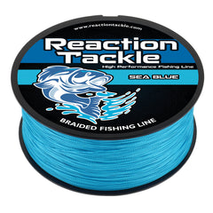 Reaction Tackle Braided Fishing Line - Sea Blue - Reaction Tackle