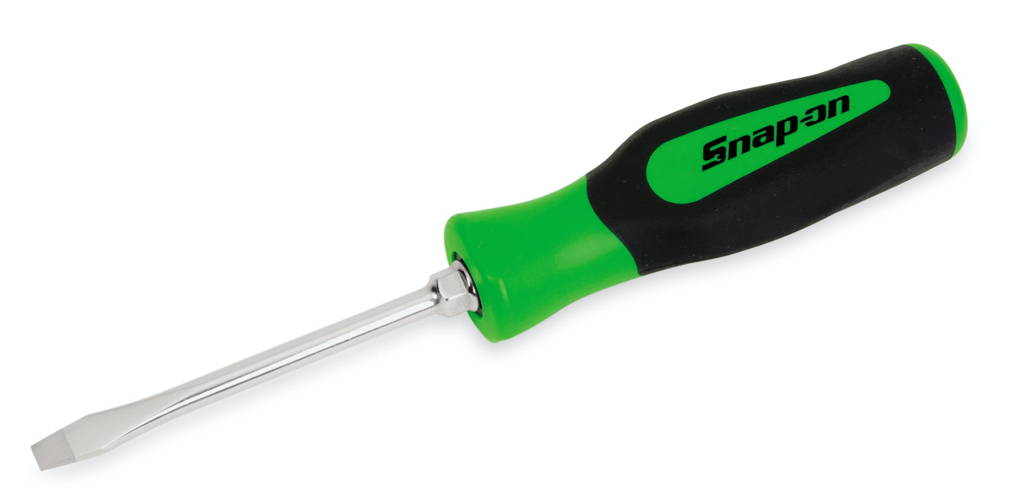 Flat Tip Instinct® Soft Grip Standard Screwdriver (Green) | SGD4BG