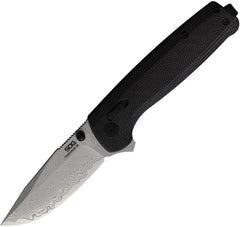 Sog Terminus XR Lock Carbon Fiber & G10 Folding Damascus Pocket Knife TM1042BX