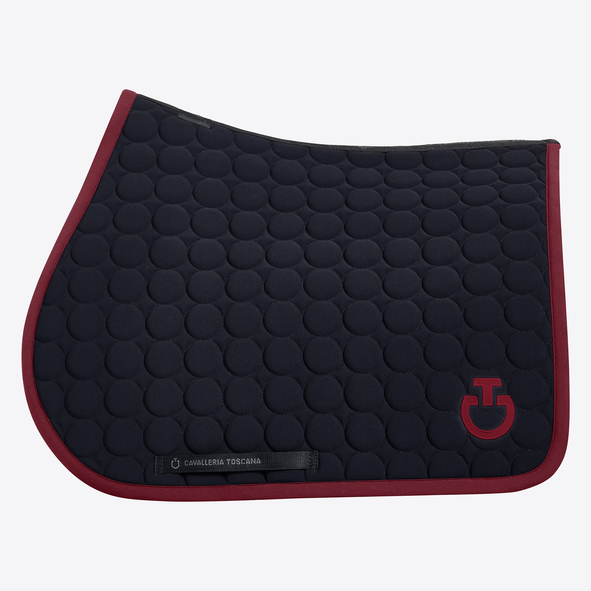 Tapis Cavalleria Toscana "Circle" - Noir Logo Bordeaux