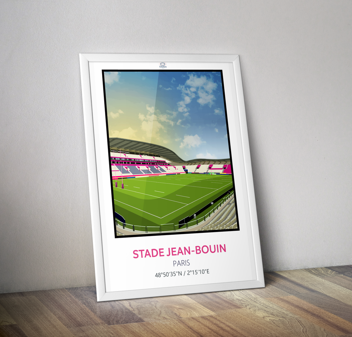 Affiche stade Jean Bouin Paris stade Français - Affiche rugby