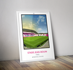 Affiche stade Jean Bouin Paris stade Français - Affiche rugby
