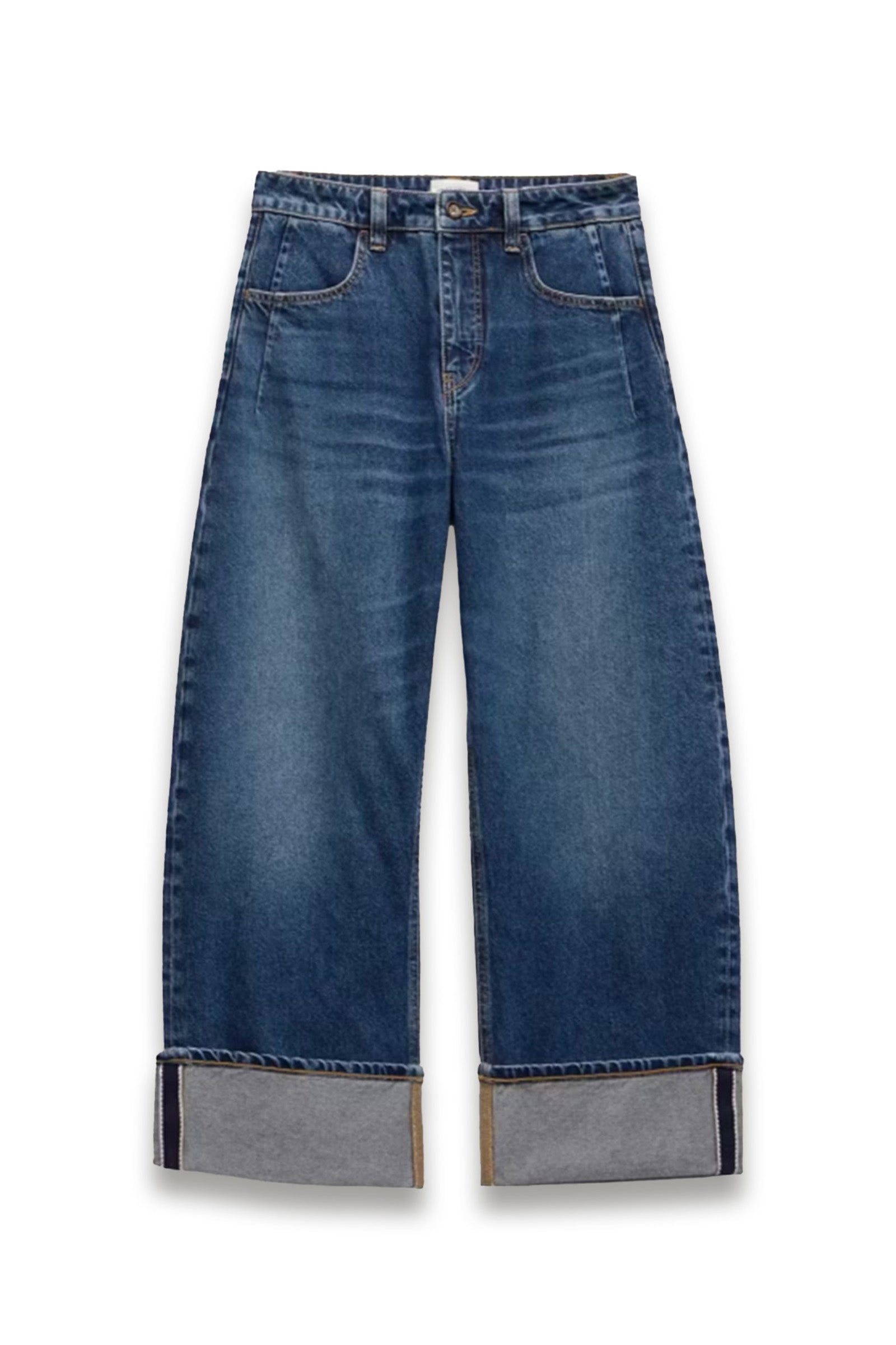 Faith Turn Up Barrel Leg Jeans