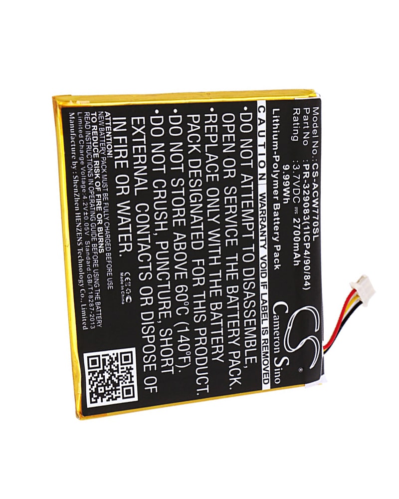 Acer Iconia One 7 B1-770 KT.0010H.003 Battery 2700mAh