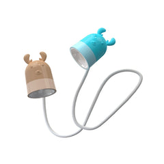 KD201 Portable Lamp Hanging Neck Reading LED Night Light, Style:, Little Deer (Blue+Brown)