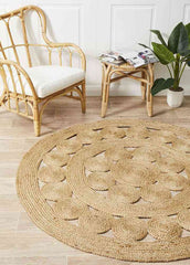 NNEDSZ Atrium Pilu Natural By Rug Culture - 150X150CM - ROUND