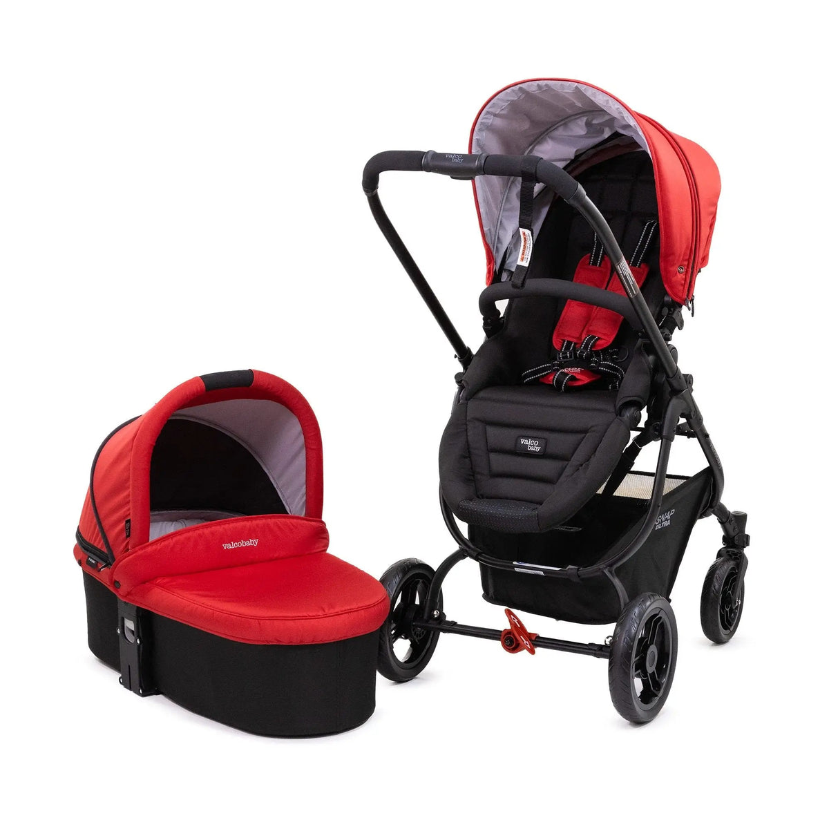 Valco Baby Snap Ultra P + Bassinet - Red