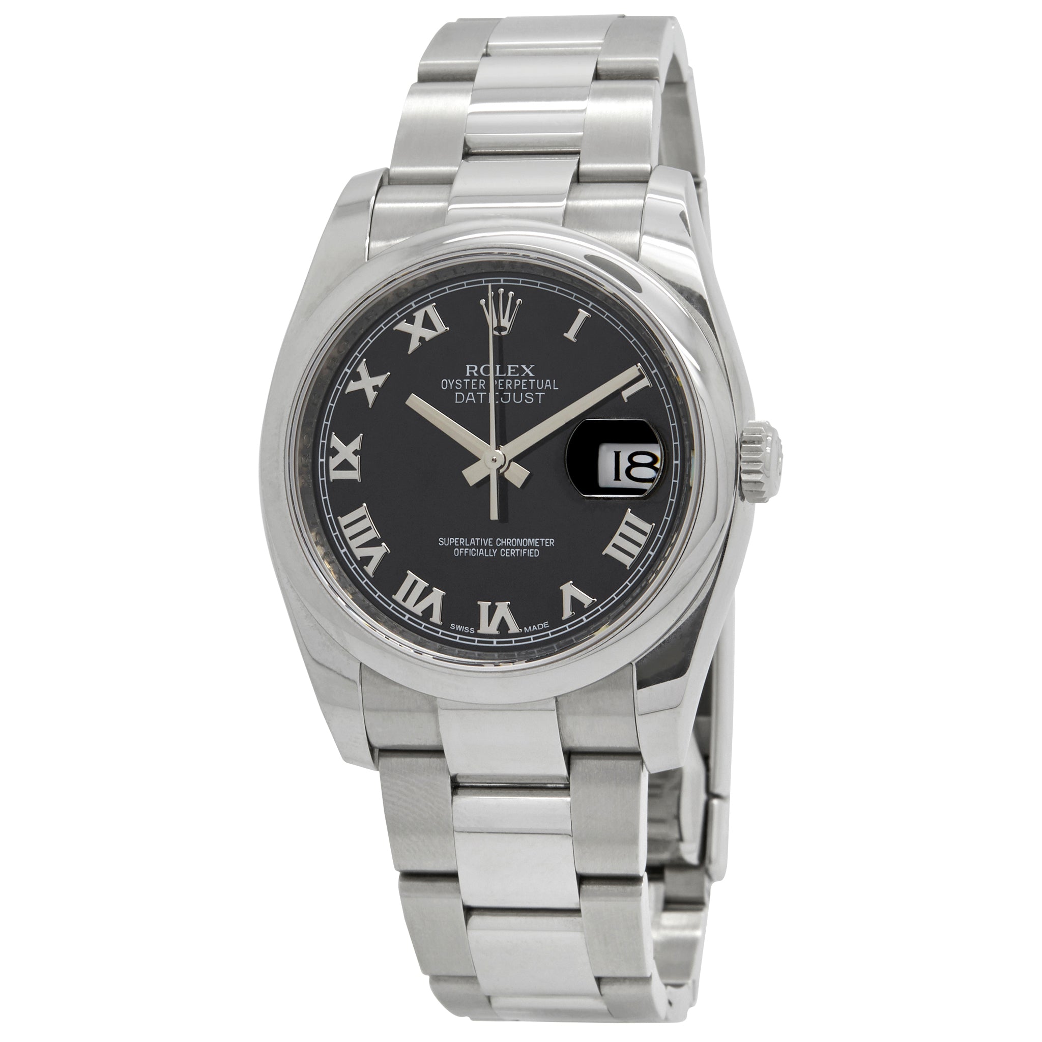 Rolex Datejust 36mm 116200 Black Dial Automatic Watch