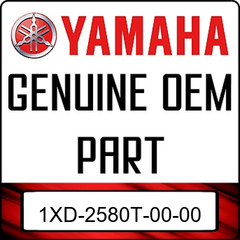 An Image of the Genuine Yamaha Logo reading 'GENUINE OEM PART' 1XD-2580T-00-00