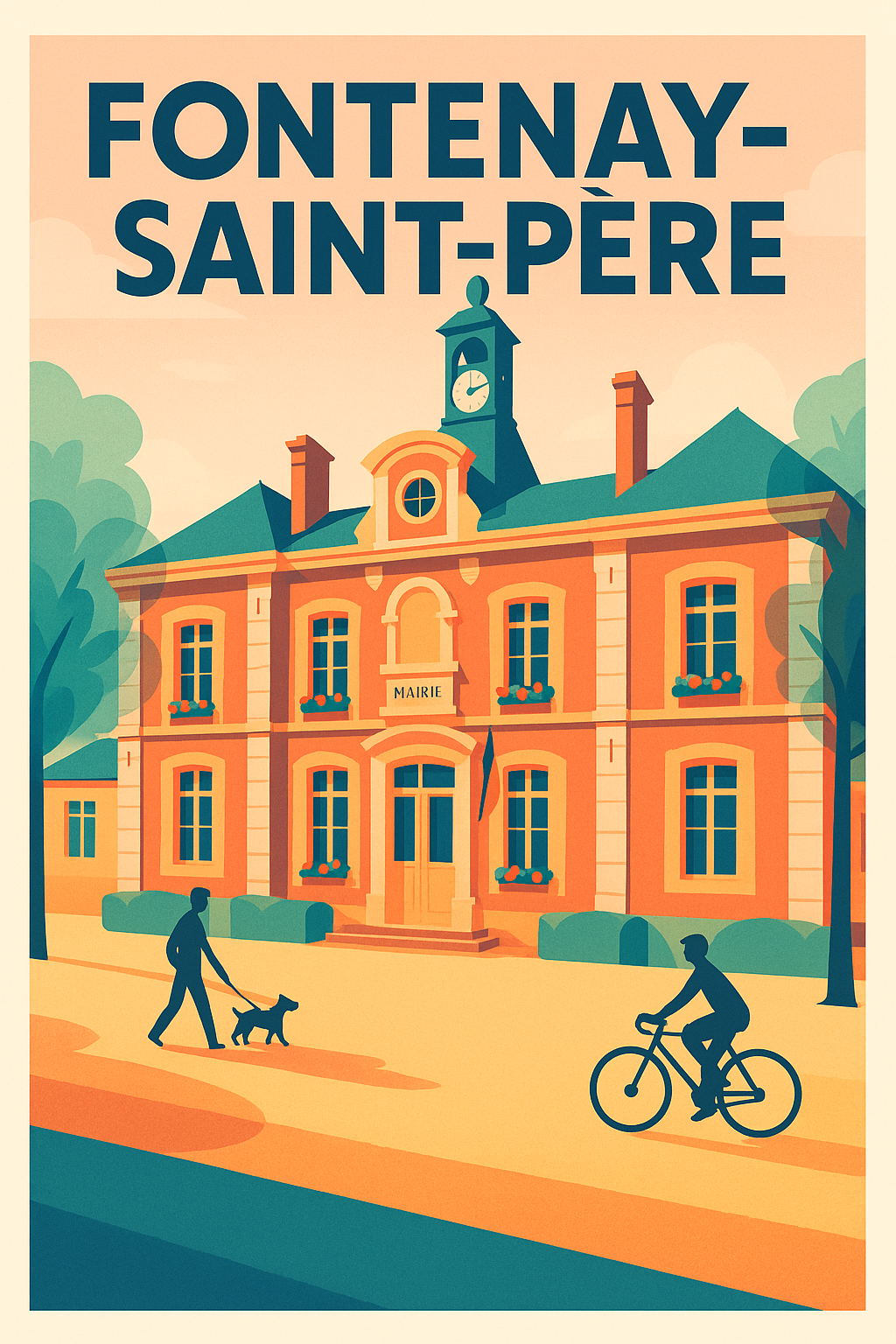 Affiche de Fontenay-Saint-Père - Charme et Sérénité à la Mairie