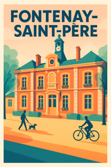 Affiche de Fontenay-Saint-Père - Charme et Sérénité à la Mairie