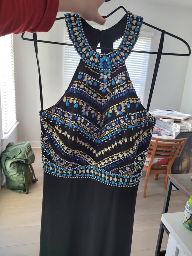 Beautiful beaded dress that needs just a bit of repair on the beads : r/ThriftStoreHauls