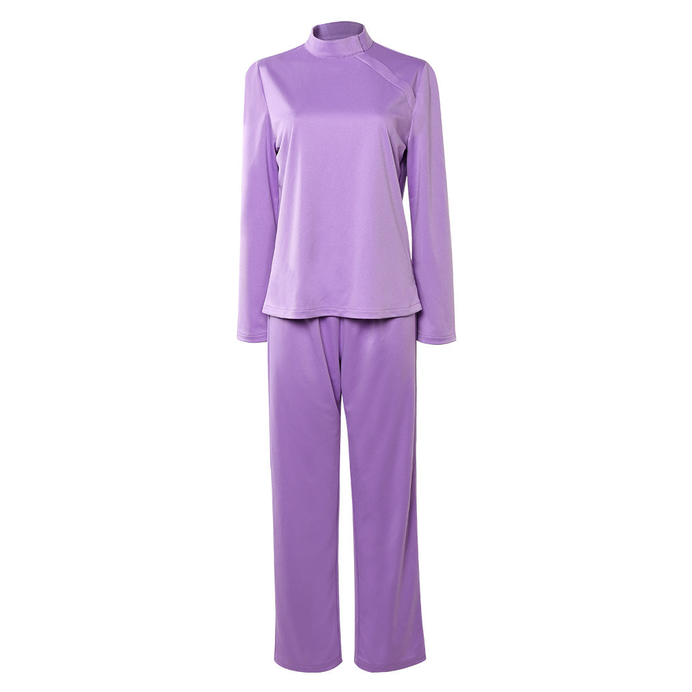 Cosplay Costume Linda Ann Droid(2026) TV Cosplay Tenue Violette Femme