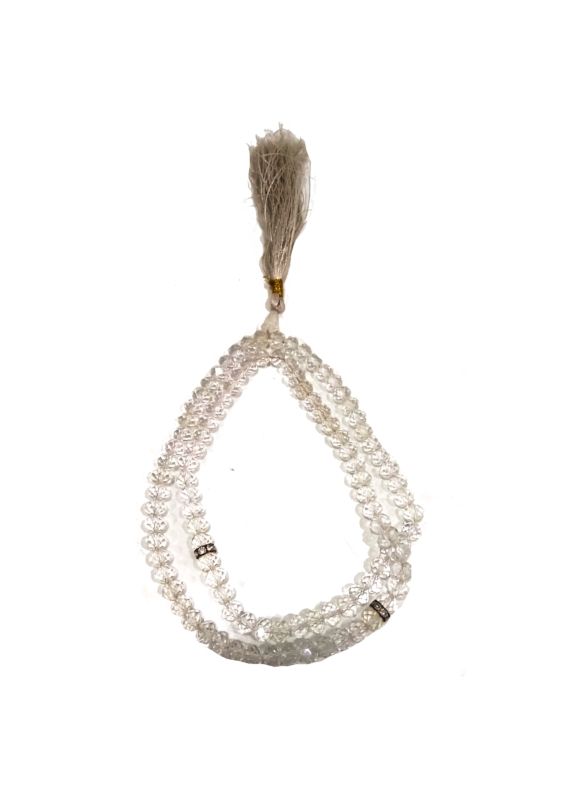 Crystal White Tasbih - 5mm