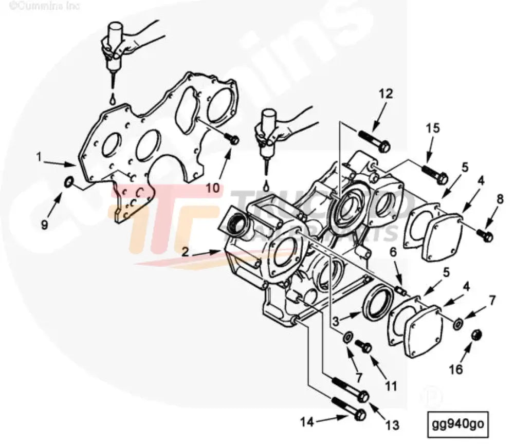 Cummins 4900317 Front Cover - Truck To Trailer