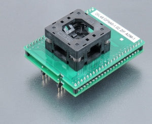 DIL48/QFN40-1.02 ZIF ADM-1 (70-6519). Specialized programming adapter with open ZIF socket.