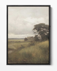 Rustieke Landschapsscène Kunstwerk-canvas-dibond-plexiglas-wanddecoratie-WallArtistic